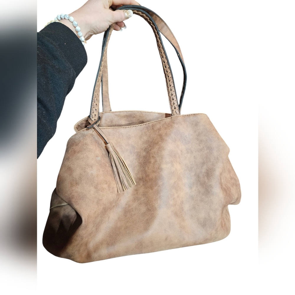 Elegant Tan Tote Bag